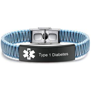 Diabetes Medical Alert ID Bracelet for Women